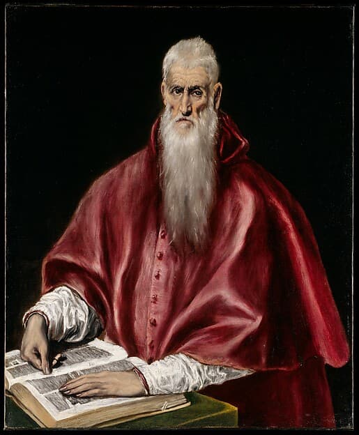 Saint Jerome as Scholar, by El Greco (Domenikos Theotokopoulos)