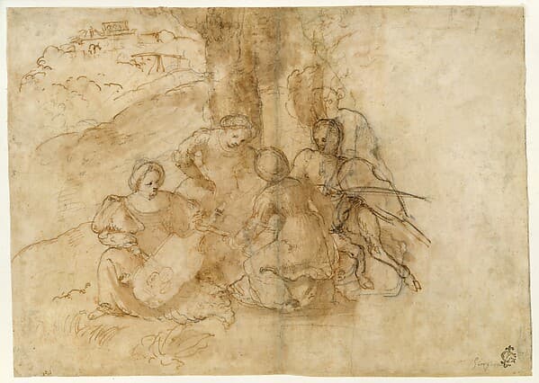 Concert champêtre, by Girolamo Romanino