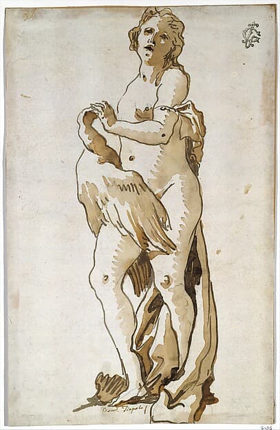 Leda, by Giovanni Domenico Tiepolo
