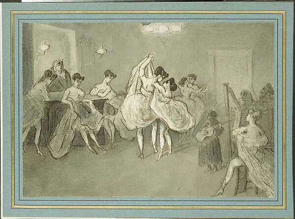 Women Dancing in a Brothel, by Constantin Guys