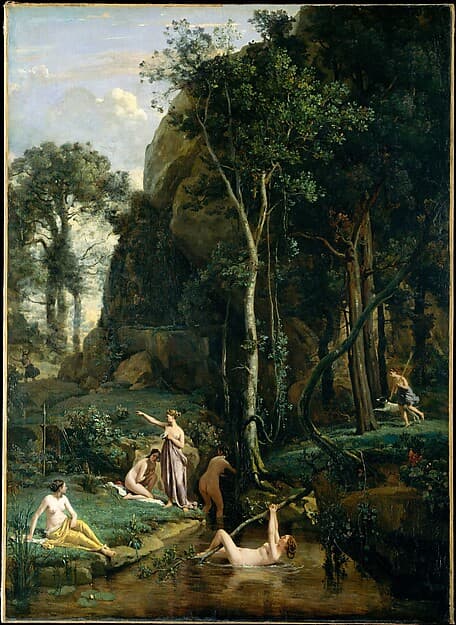 Diana and Actaeon (Diana Surprised in Her Bath), by Camille Corot