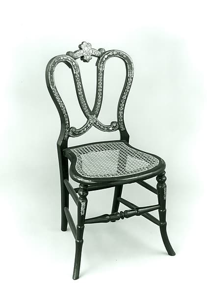 Papier-mâchè side chair