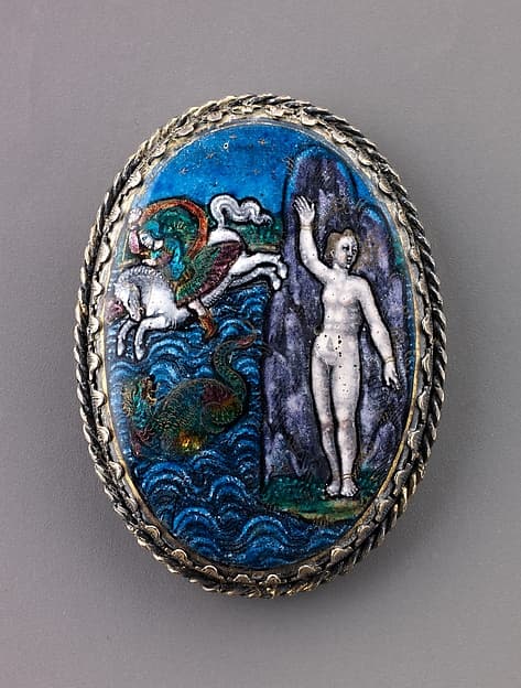 Watchcase cover: Perseus and Andromeda, by Jean II Reymond