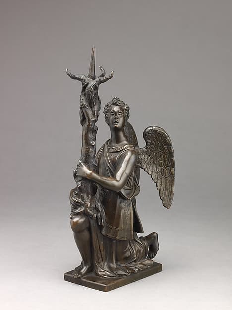 Candlestick in the Form of a Kneeling Angel, by Giambologna