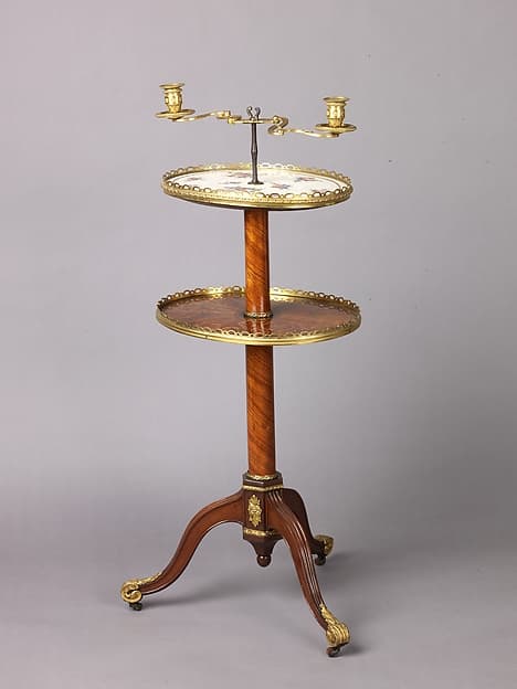 Candlestand and holder (guéridon), by Martin Carlin