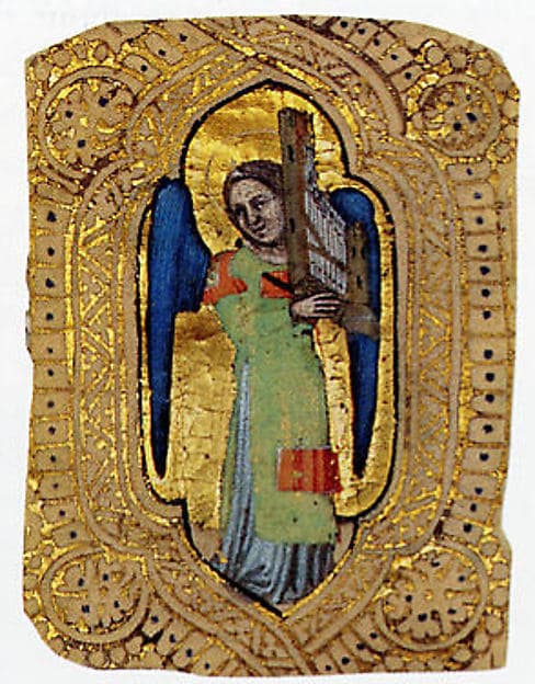 Angel with Portative Organ, by Cristoforo Cortese