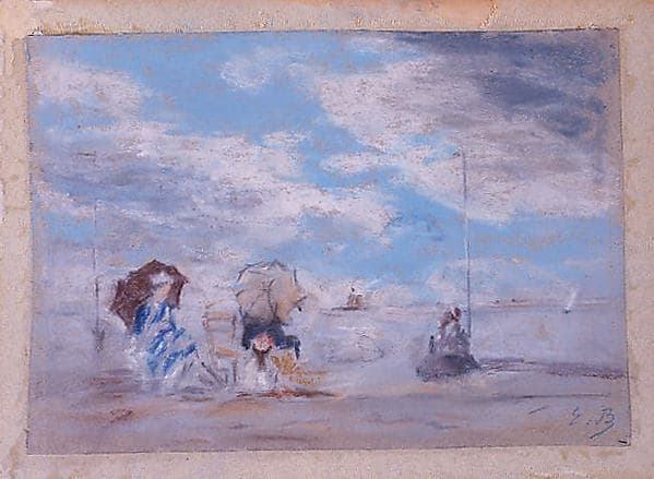 Beach Scene, by Eugène Boudin