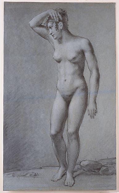 Study for Cupid and Psyche, by Pierre Paul Prud'hon
