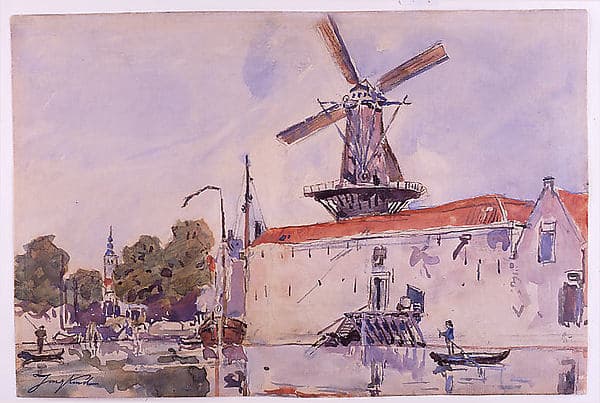View of Rotterdam, by Johan Barthold Jongkind