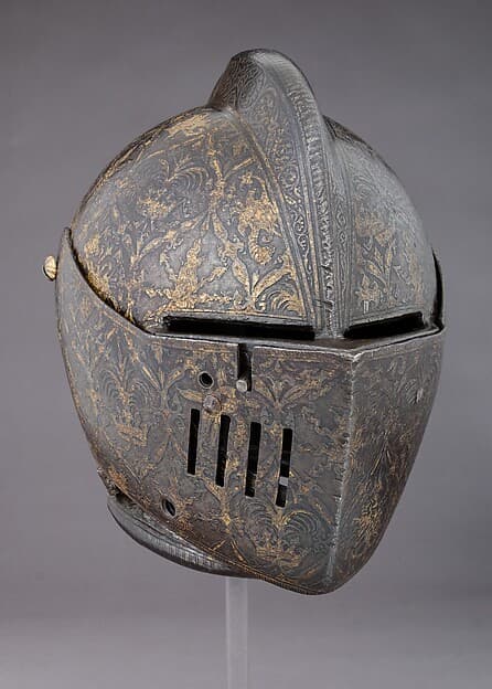 Close-Helmet for the Tournament on Foot, by the Master of the Castle Mark