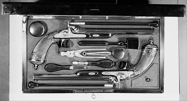 Cased Pair of Percussion Pistols, by Louis-Julien Gastinne-Renette