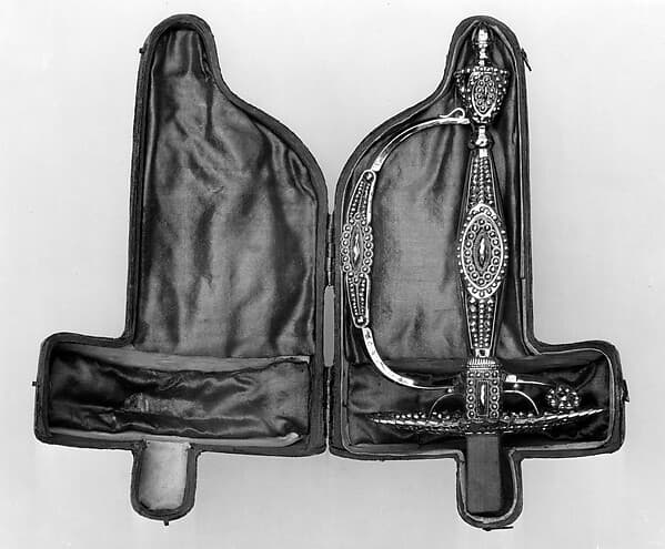 Smallsword Hilt with Storage Case, by Rundell, Bridge and Rundell