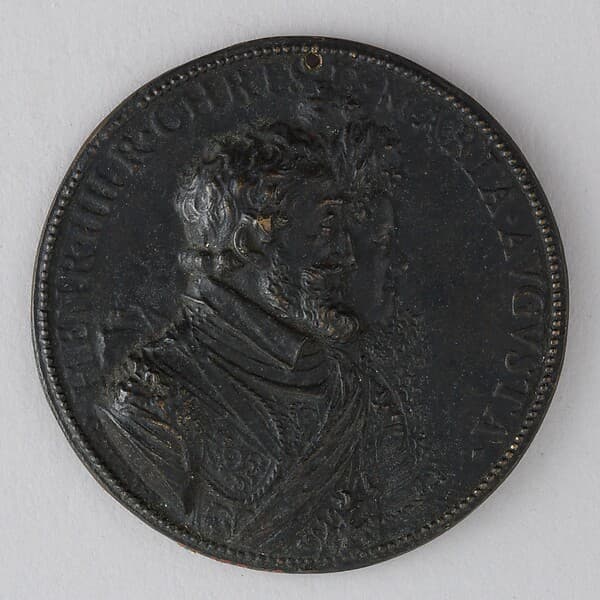 Medal Showing Henry IV of France (b. 1553, r. 1589–1610) and Marie de Médicis (1573–1642), by Guillaume Dupré