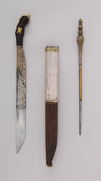 Dagger (Piha Kaetta) with Stylus and Sheath