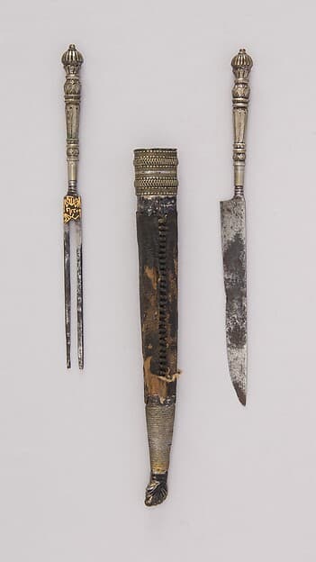 Knife and Fork with Sheath