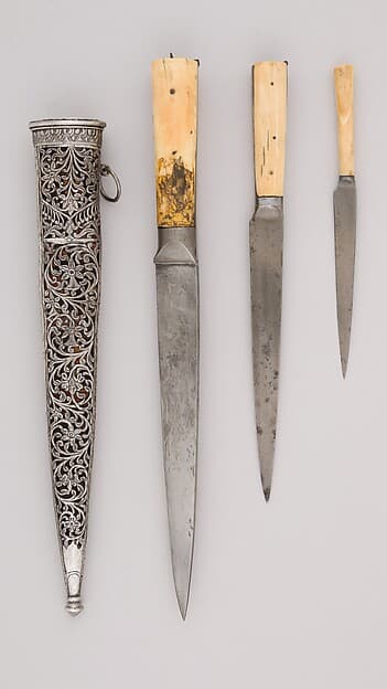 Three Knives with Sheath