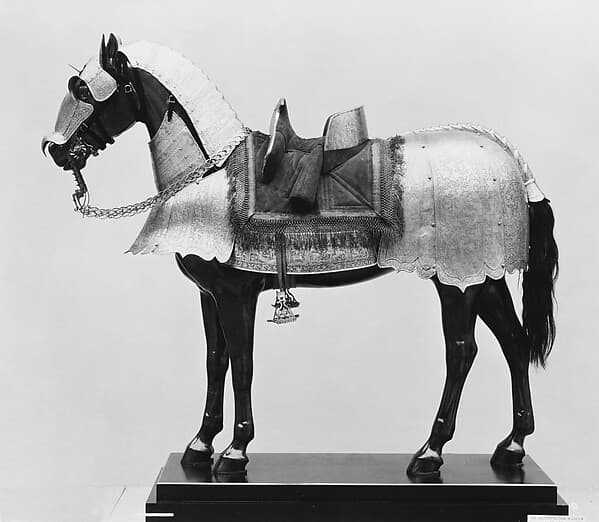 Cantle Plate (Rear Saddle Plate) From a Horse Armor Probably Made for Count Antonio IV Collalto (1548–1620)