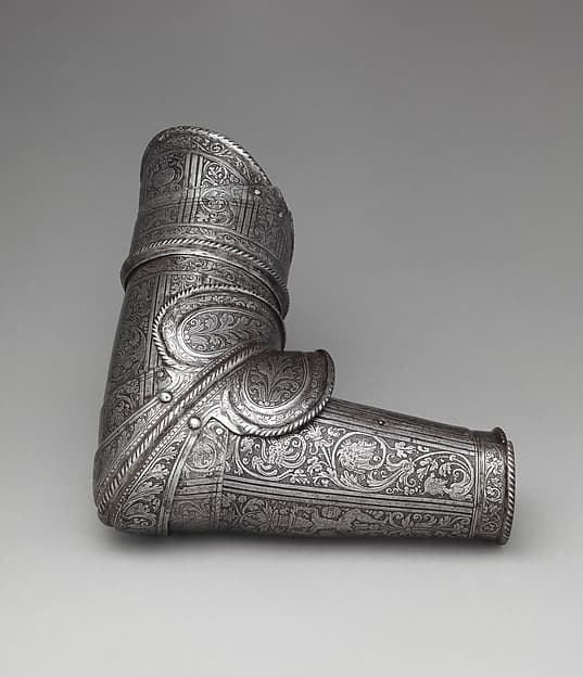 Right Vambrace (Arm Defense) from an armor probably made for Count Antonio IV Colalto (1548–1620)