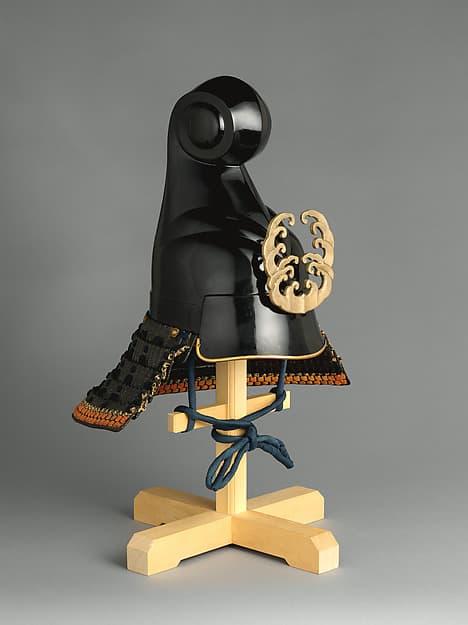 Helmet (Kawari-Kabuto) in the Shape of a Wave, by Hiromichi Miura