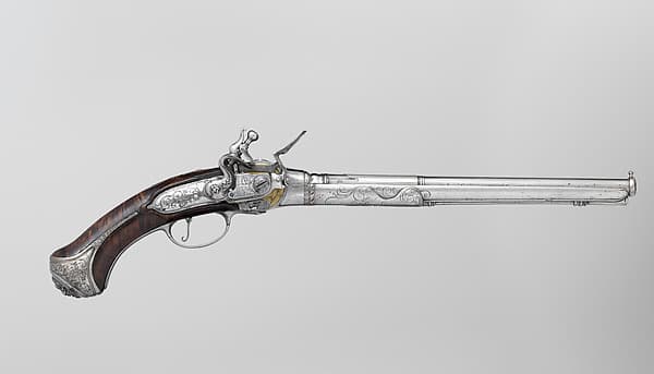 Repeating Flintlock Pistol, by Michele Lorenzoni