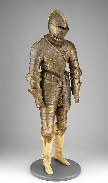 Armor for Heavy Cavalry with Matching Shaffron (Horse's Head Defense)