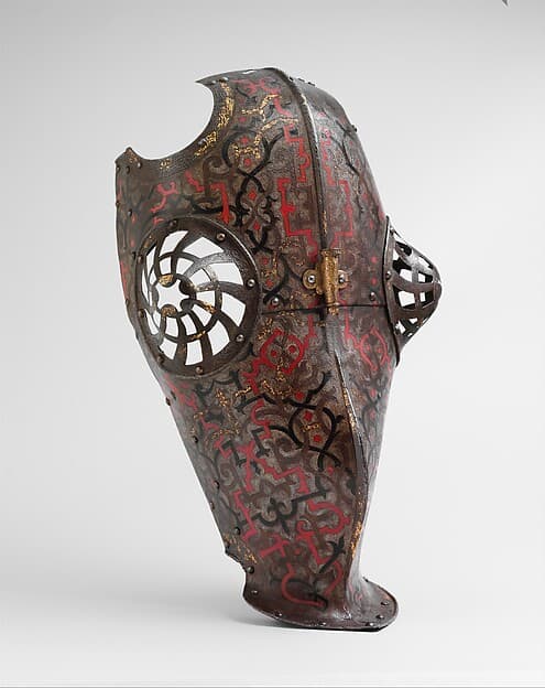 Portions of an Armor Garniture for Field and Tournament Made for Duke Nikolaus "The Black" Radziwill (1515–1565), Duke of Nesvizh and Olyka, Prince of the Empire, Grand Chancellor and Marshal of Lithuania, by Kunz Lochner
