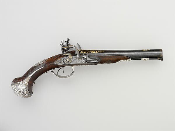 Pair of Double-Barreled Flintlock Pistols, by François-Alexander Chasteau