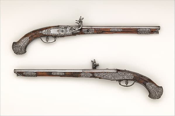 Pair of Wheellock Pistols, by Giovan Antonio Gavacciolo