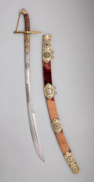 Saber with Scabbard and Carrying Belt, by Georg Hoffmann
