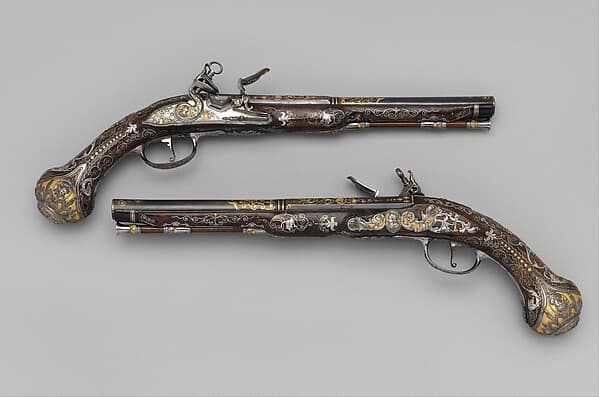 Pair of Flintlock Pistols Made for Ferdinand IV, King of Naples and Sicily (1751–1825), by Royal Arms Manufactory at Torre Annunziata