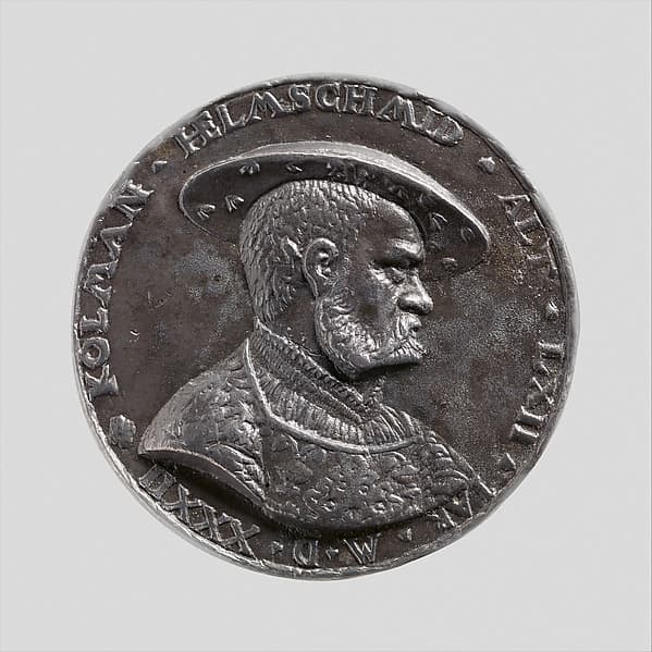 Medal of Kolman Helmschmid (1471–1532), by Hans Kels the Younger