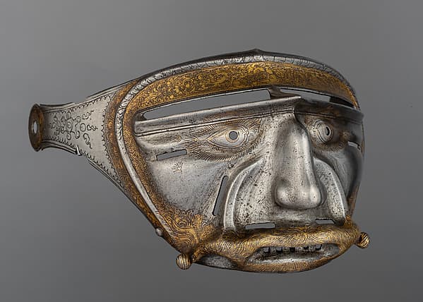 Mask Visor in Form of a Human Face, by Kolman Helmschmid
