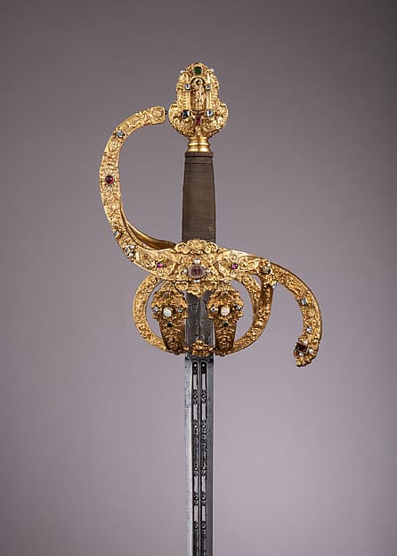 Rapier of Prince-Elector Christian II of Saxony (1583–1611), by Israel Schuech