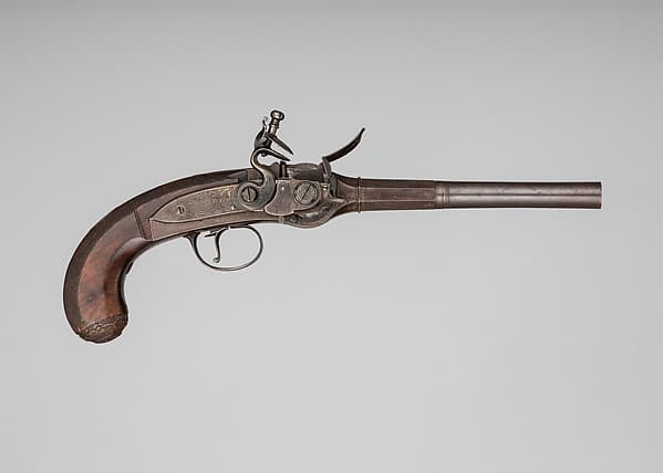 Flintlock Repeating Pistol with Lorenzoni Action, by Harvey Walklate Mortimer