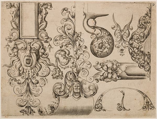 Plate Six from Plusieurs Models des plus nouuelles manieres qui sont en usage en l'Art de Arquebuzerie, by C. Jacquinet