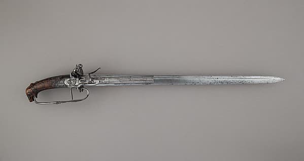 Combination Flintlock Pistol and Sword, by Johannes Andreas Niefind