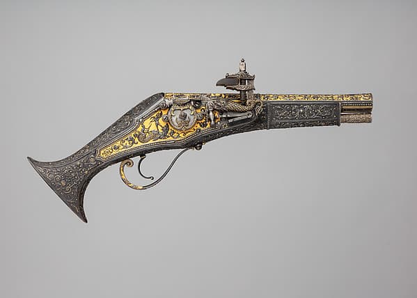 Wheellock Pistol Made for Maximilian I of Bavaria (1573–1651), by Emanuel Sadeler