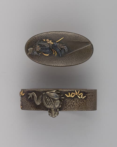 Sword-Hilt Collar and Pommel (Fuchigashira)