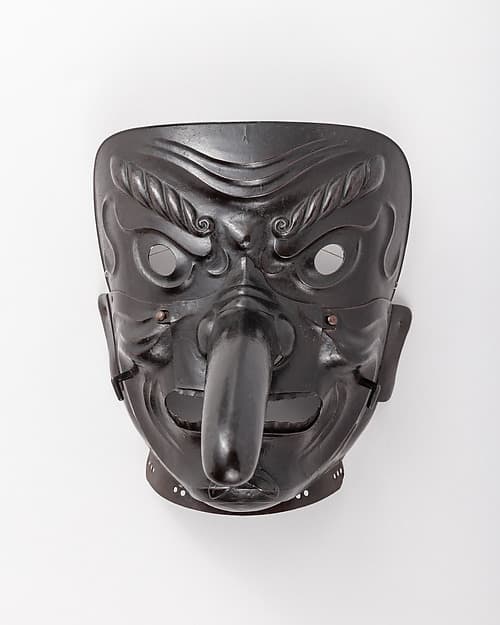 Mask in the Shape of a Mountain Demon's Face