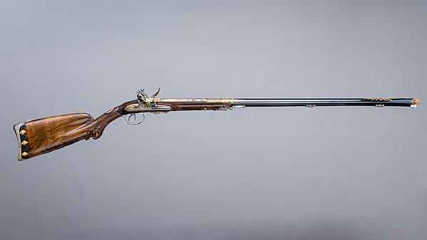 Double-Barreled Flintlock Shotgun, by Nicolas Noël Boutet