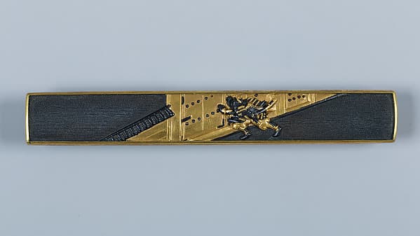 Set of Sword Fittings (Mitokoromono) with Two Additional Knife Handles (Kozuka) and a Pair of Grip Ornaments (Menuki), by Gotō Teijō (Mitsumasa)