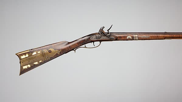 Flintlock Longrifle, by Samuel Baum Sr.