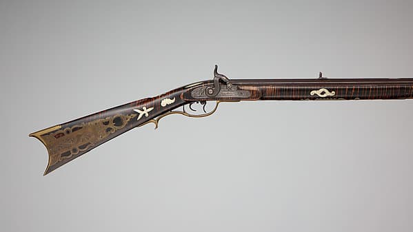 Percussion Longrifle, by Joseph Douglass Jr.