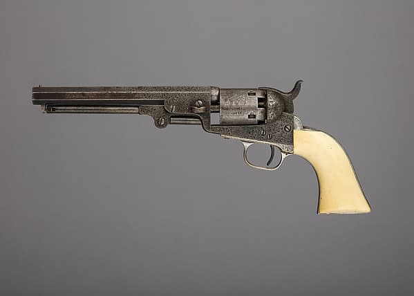 Colt Model 1849 Pocket Percussion Revolver, Serial no. 81015, by Samuel Colt