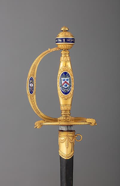 Smallsword and Scabbard Presented to Captain Alexander Cochrane, by James Morisset
