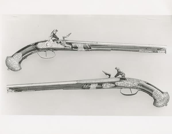 Pair of Flintlock Pistols, by Girolamo Francino