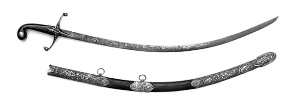 Saber with Scabbard, by Acem Oglu