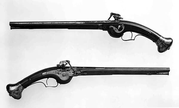 Pair of Wheellock Pistols, by François Du Clos