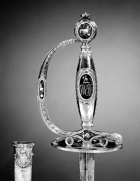 Presentation Smallsword with Scabbard of Captain W. E. Cracraft, by James Morisset