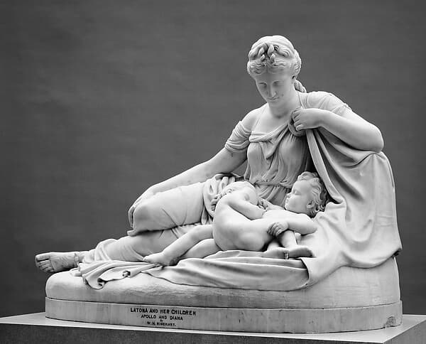 Latona and Her Children, Apollo and Diana, by William Henry Rinehart